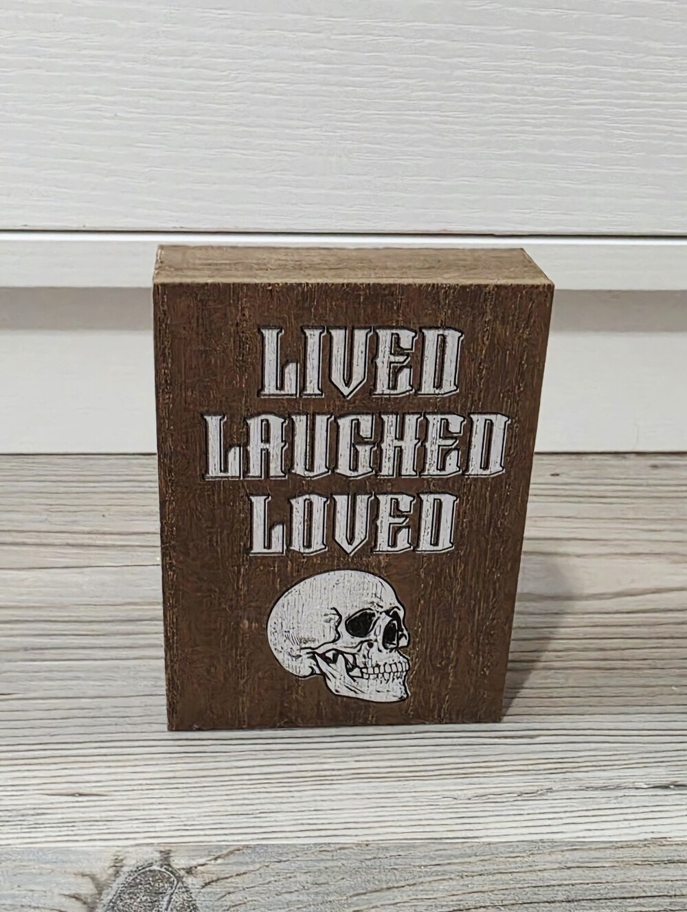 Target Bullseye Playground Halloween 2026 Novelty Wood Sign Lived Laughed Loved